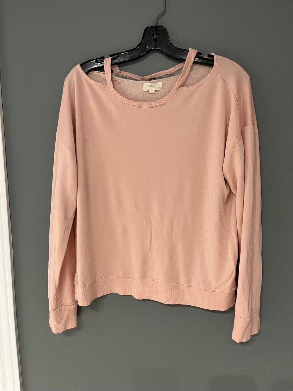 3/$15 Cupio Dusty Pink Crewneck Pullover Sweatshirt